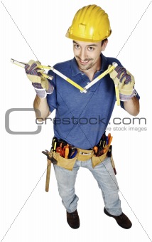 handyman with meter