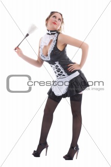 Attractive maid