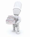 chef with cake