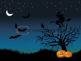 abstract illustration for halloween celebration