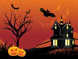 halloween background, illustration