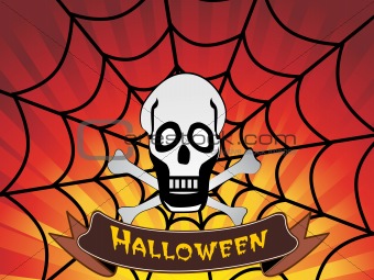 vector illustration of halloween banner
