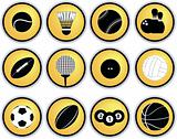 Sports balls button set