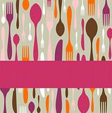 Cutlery pattern invitation