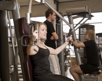 Girl exercising