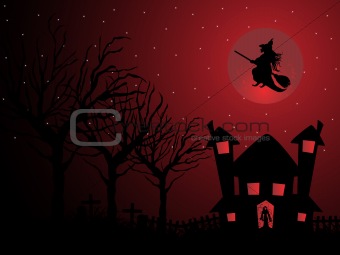 illustration of halloween background