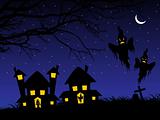illustration of spooky background