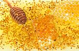 honey and pollen