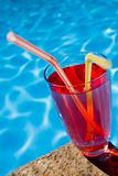 Red Poolside Cocktail