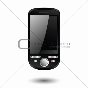 Mobile phone editable vector illustration