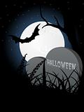 vector illustration of spooky background