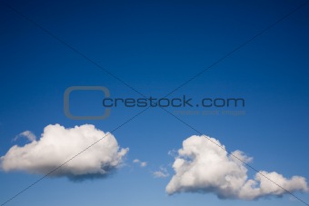 Clouds on blue sky