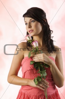 portrait with rose