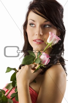 portrait with rose