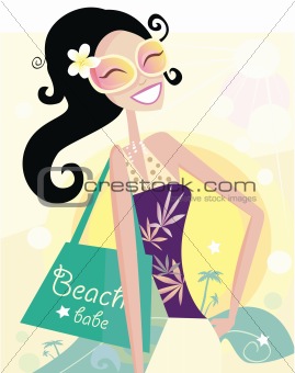 Hot beach chic