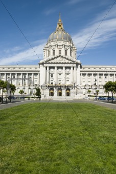 San Francisco's City Hall with Grass