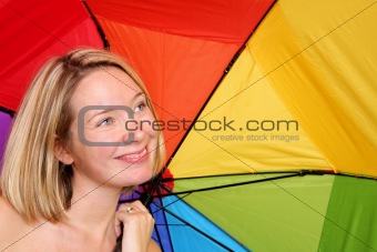 Woman under Umbrella