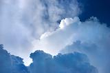 dramatic blue cloudscape