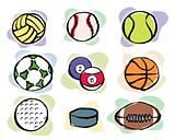 Sport balls Icon Set
