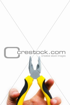 Black and yellow pliers