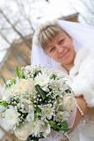 Bride show flowers