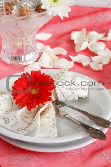 Romantic table setting