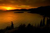 Golden sunset in Kardamili