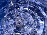 blue water drops macro