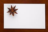 Blank Card with Star Anis