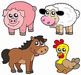 Cute country animals collection