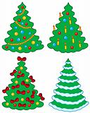 Various Christmas trees