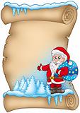 Winter parchment with Santa Claus 4