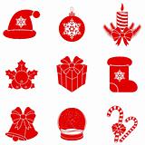 Vector Christmas icons.