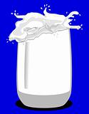 illustration of a glas of milk