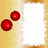 Golden Christmas background with space for your text