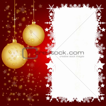 Red Christmas background with space for your text