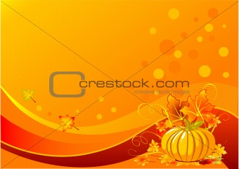 Holiday pumpkin background