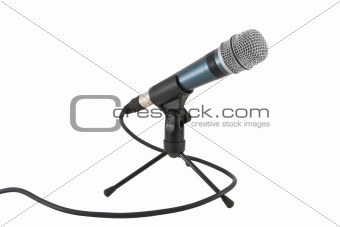 Microphone on the stand