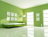 green bright room