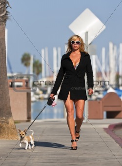 Model Walking Dog