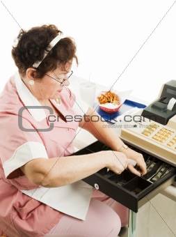 Cashier in Cafeteria