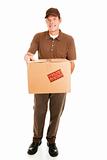 Delivery Man with Package - Full body