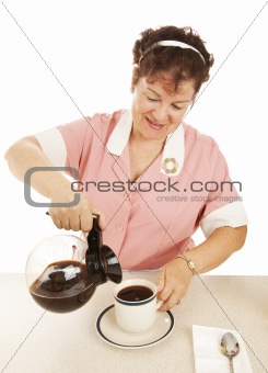Waitress Pouring Coffee