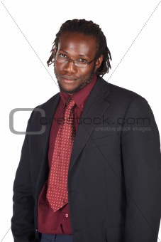 Handsome African businessman