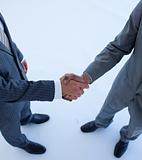 Close-up of handshake in business