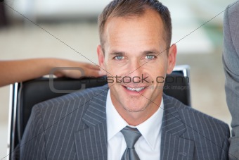 Portrait of a business manager in office