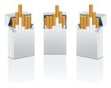 Vector pack of cigarettes