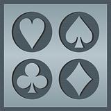 Poker card icons