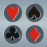 Poker playcard icons