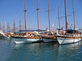 Sailing vessels in the harbor
